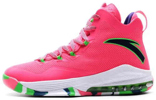 Anta The Shield 1 Cushioning, Wear Resistant High top Basketball Shoes Men's Pink
