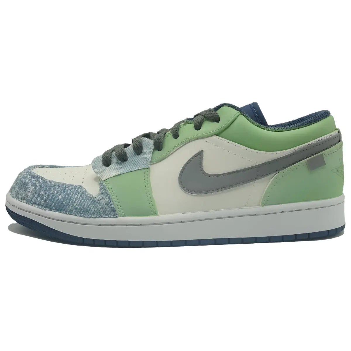 Jordan Air Jordan 1 Abrasion Resistant Low top Vintage Basketball Shoes Men's Green
