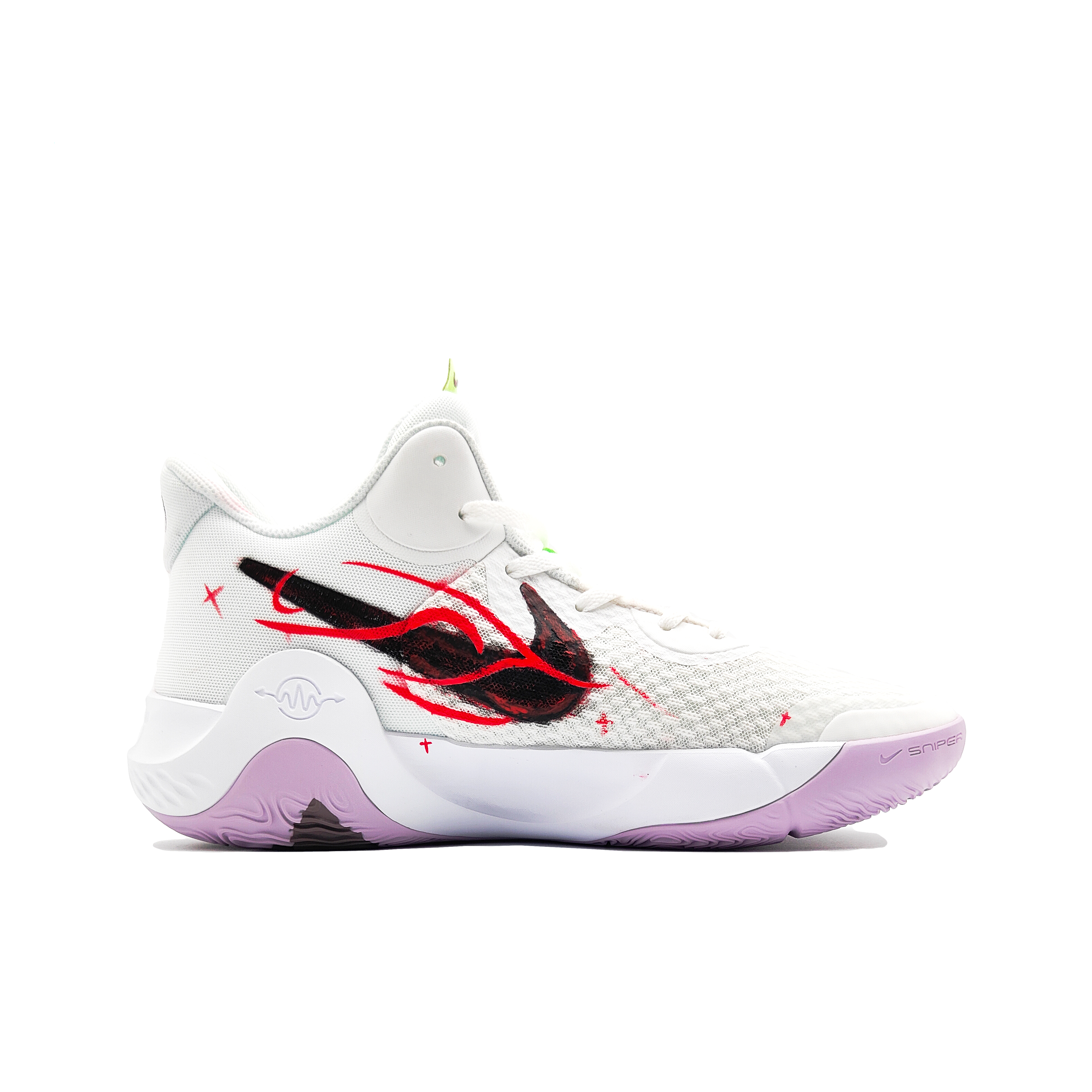 Nike KD Trey 5 IX Ink Meteor Red Flame Cushioning Abrasion Resistant Coverage Support Thermal