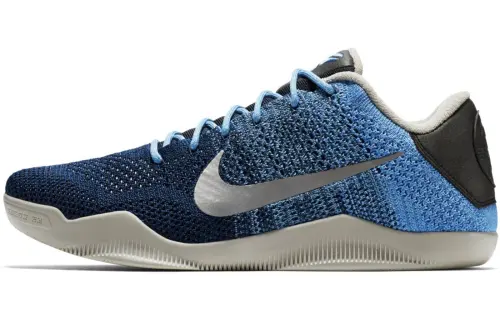 Nike Kobe 11 Brave Blue Kobe 11 fabric non-slip lightweight low-top practical basketball shoes men's gradient blue