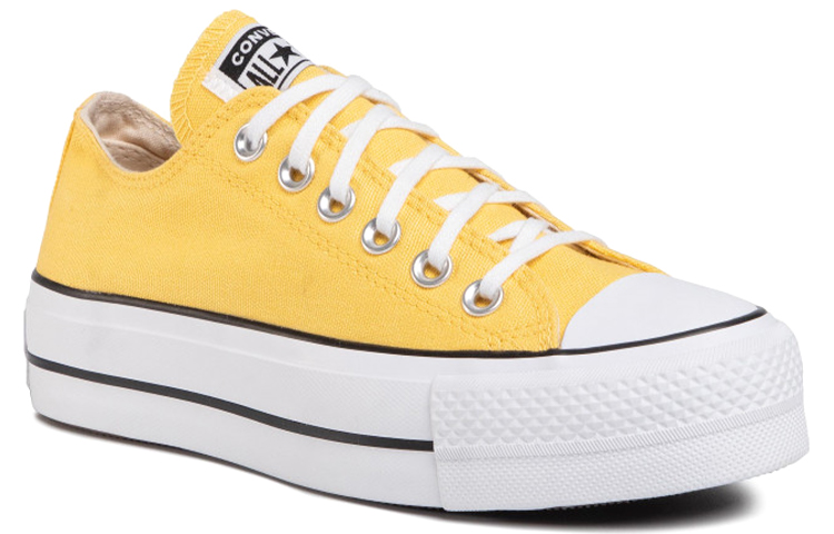 Женские кеды Converse All Star Lift (желто-белые) — фото 2