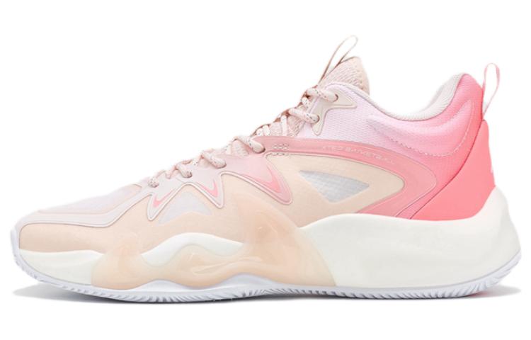 XTEP War Dog 3.5SE Cushioning Slip Resistant Abrasion Resistant Low top Basketball Shoes Men’s Pink