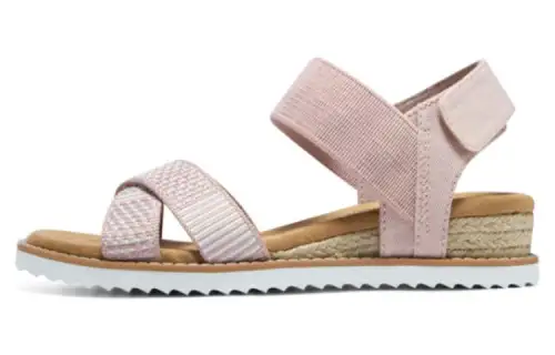 Skechers DESERT KISS Desert Kiss Slip Resistant Abrasion Resistant One Strap Sandals Women's Pink