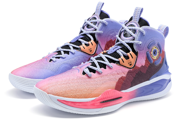 XTEP Wind Style 2 High top Basketball Shoes Men’s Pink Purple