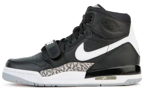 Jordan Legacy 312 OG high top retro basketball shoes black and white same style for men and women