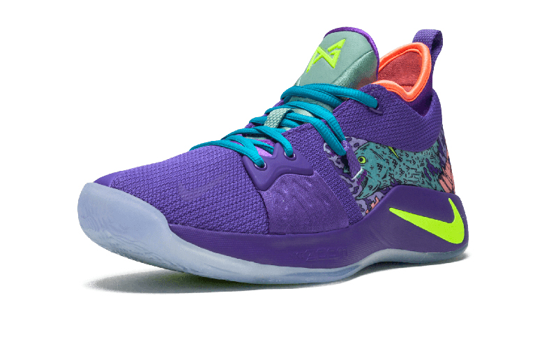 Мужские баскетбольные кроссовки Nike PG 2 (фиолетовые) — фото 2