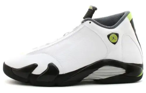 Jordan 14 Retro White Chartreuse