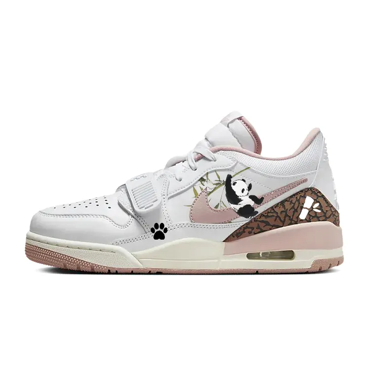 Jordan Legacy 312 Vintage Basketball Shoes Women's Low Top Pink/White
