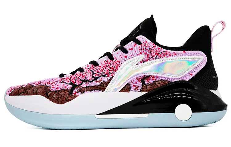 Li Ning YuShuai 15 V2 Low top Performance Basketball Shoes Men's Blue Pink Purple