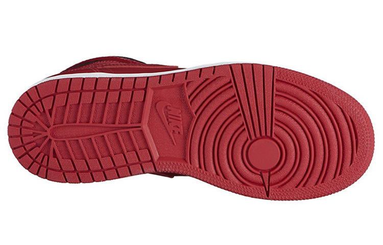 Женские кроссовки Jordan Air Jordan 1 Retro High (черно-красные) — Чёрный / красный — фото 7