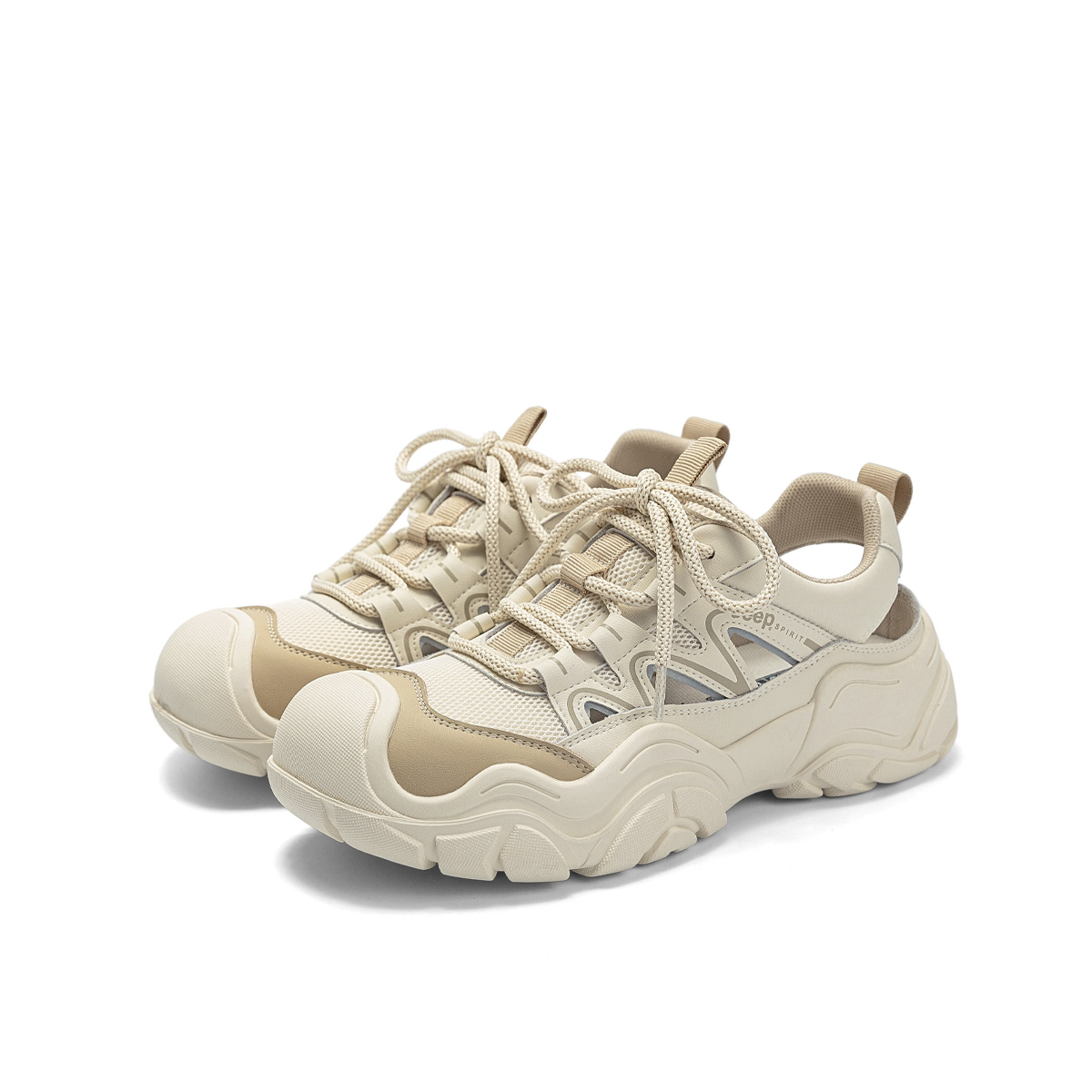 JEEP SPIRIT Outdoor Trail Running Synthetic Leather, Textile Low top Mountaineering Shoes Women’s