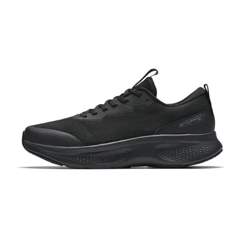 Anta Shen Xing LITE Cushioning Abrasion Resistant Breathable Low top Walking Shoes Men's Basic Black