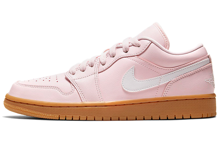 Jordan Air Jordan 1 low \"pink gum\" casual and versatile retro basketball shoes women's pink