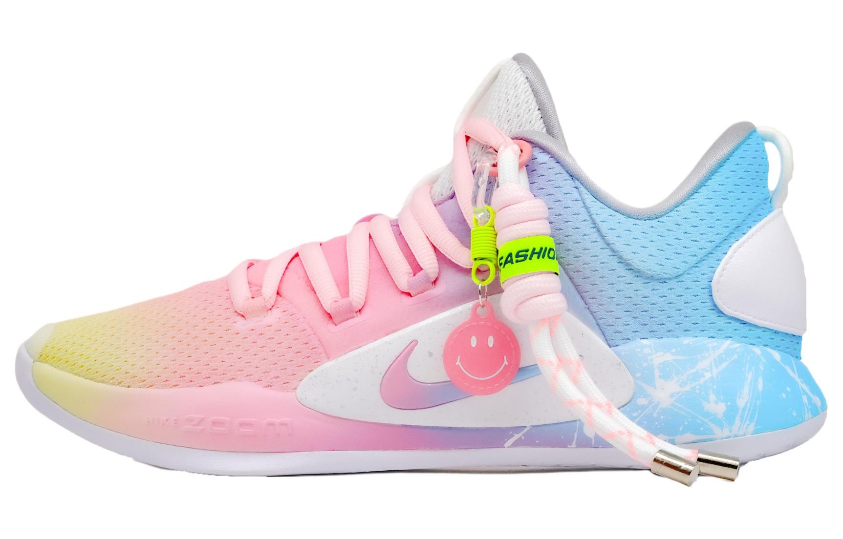 Nike Hyperdunk 10 Fabric Cushioning Slip Resistant Abrasion Resistant Breathable Low top Basketball Shoes Men's