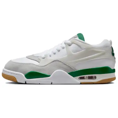 Jordan Air Jordan 4 RM Pine Green fashionable and versatile low-top retro basketball shoes men's white green
