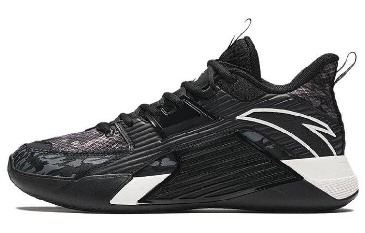 Anta 3 Abrasion Resistant Mid top Basketball Shoes Men’s Black Gray