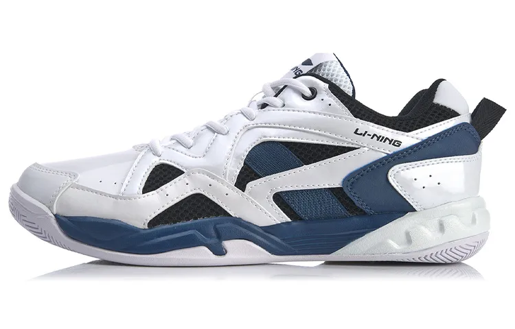 Li Ning Low top Badminton Shoes Men's White Blue