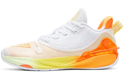 PEAK Taichi Beidou Basketball Shoes Men's Low Top Baymax Neon Orange