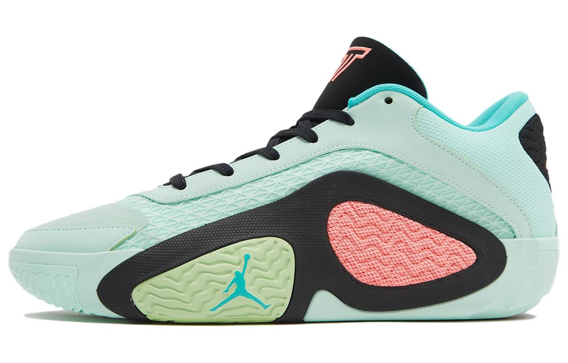 Мужские кроссовки Jordan Tatum 2 Mint Foam (бежево-черные)