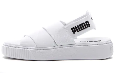 PUMA Platform Trace Sports Sandals 'White Black' Women's
