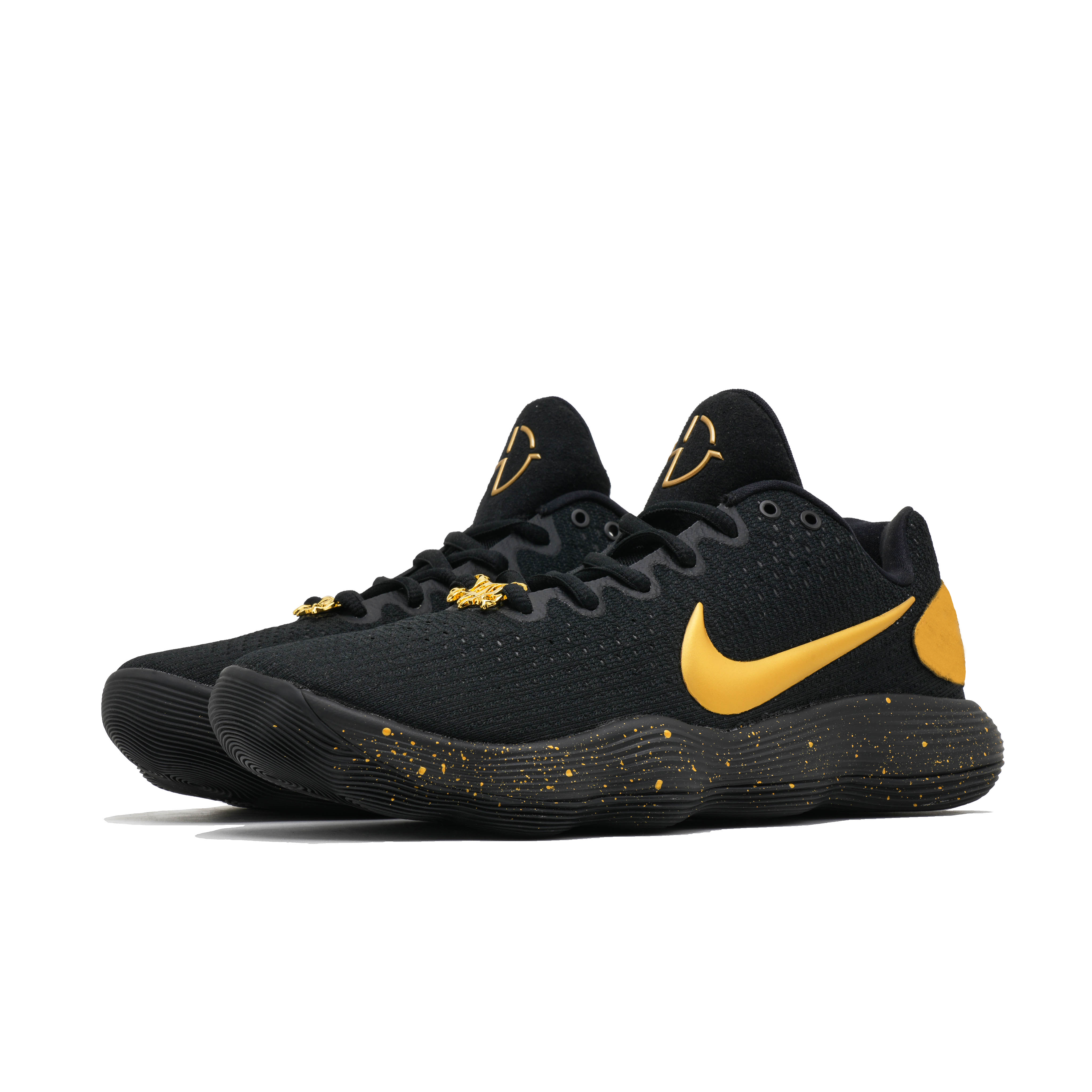 Nike Hyperdunk 2017 Basketball Shoes Unisex Low Top Black/Gold