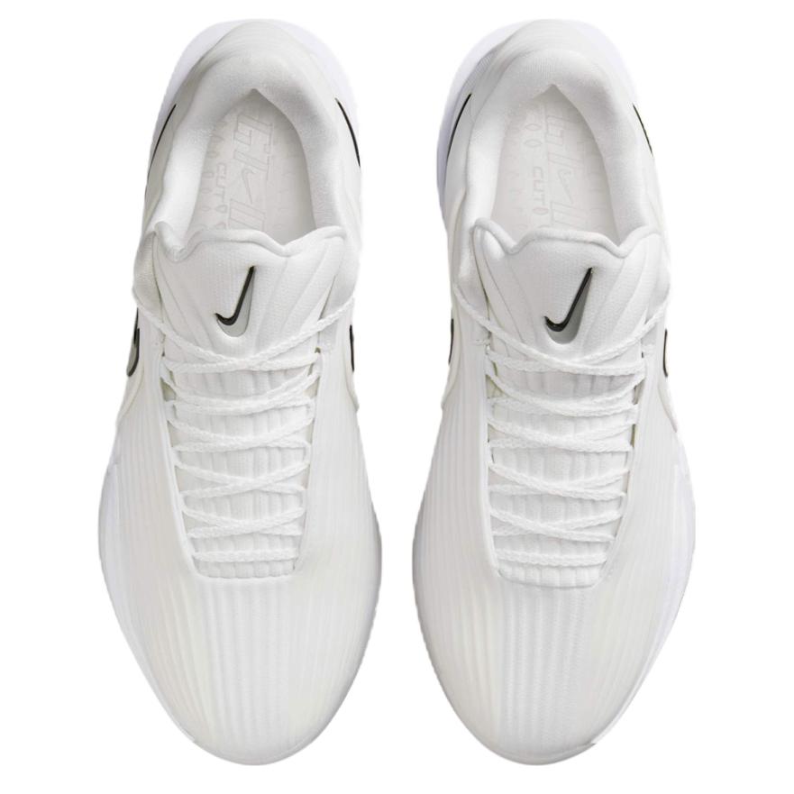 Nike G.T. Cut 3 Slip Resistant Abrasion Resistant Low top Basketball Shoes Unisex White