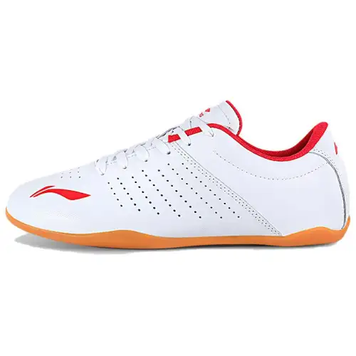 Li Ning Tai Chi Slip Resistant Abrasion Resistant Low top Training Shoes Unisex White Red