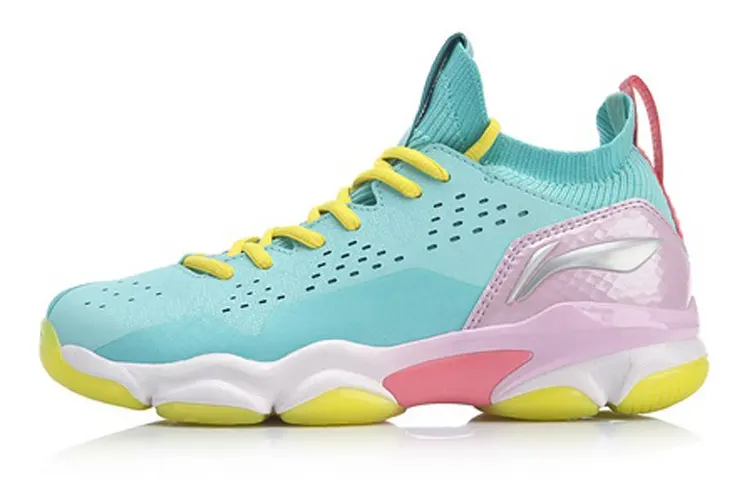 Li Ning 2.0 Cushioning Mid top Badminton Shoes Women's Electric Blue