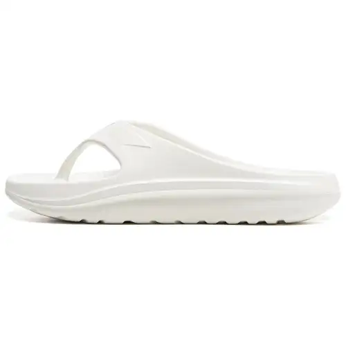 Li Ning EVA Abrasion Resistant Slip Resistant Flip Flops Unisex White