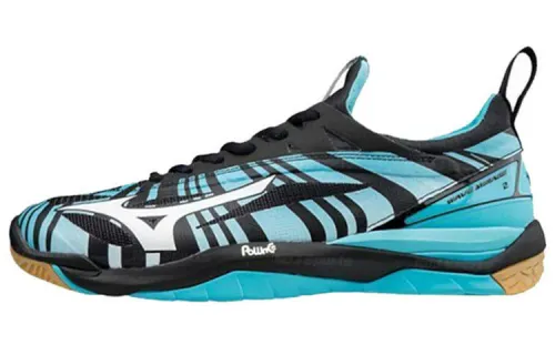 Mizuno Badminton Shoes Men's Low Top Blue/Black/White