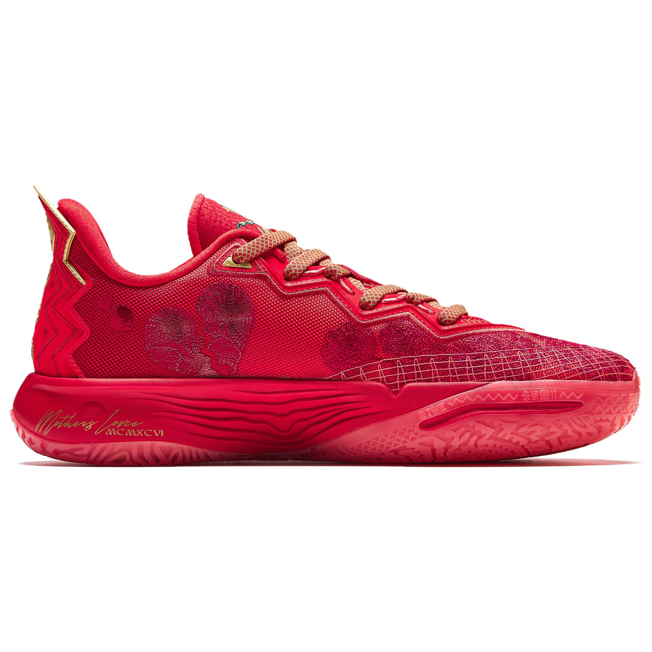 Anta KAI 2 Cushioning Abrasion Resistant Rebound Low top Basketball Shoes Men’s Red Gold