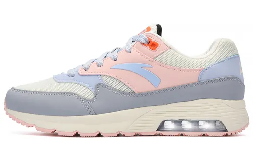 Anta Variety Training Collection Cushioning Slip Resistant Breathable Low top Training Shoes Women's Gray Pink Blue