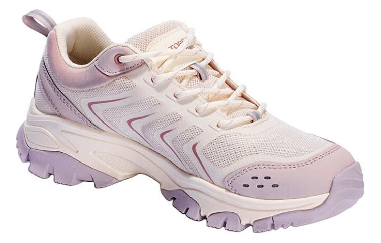 TOREAD Slip Resistant, Abrasion Resistant, Breathable Low top Hiking Shoes Women’s Pink Purple