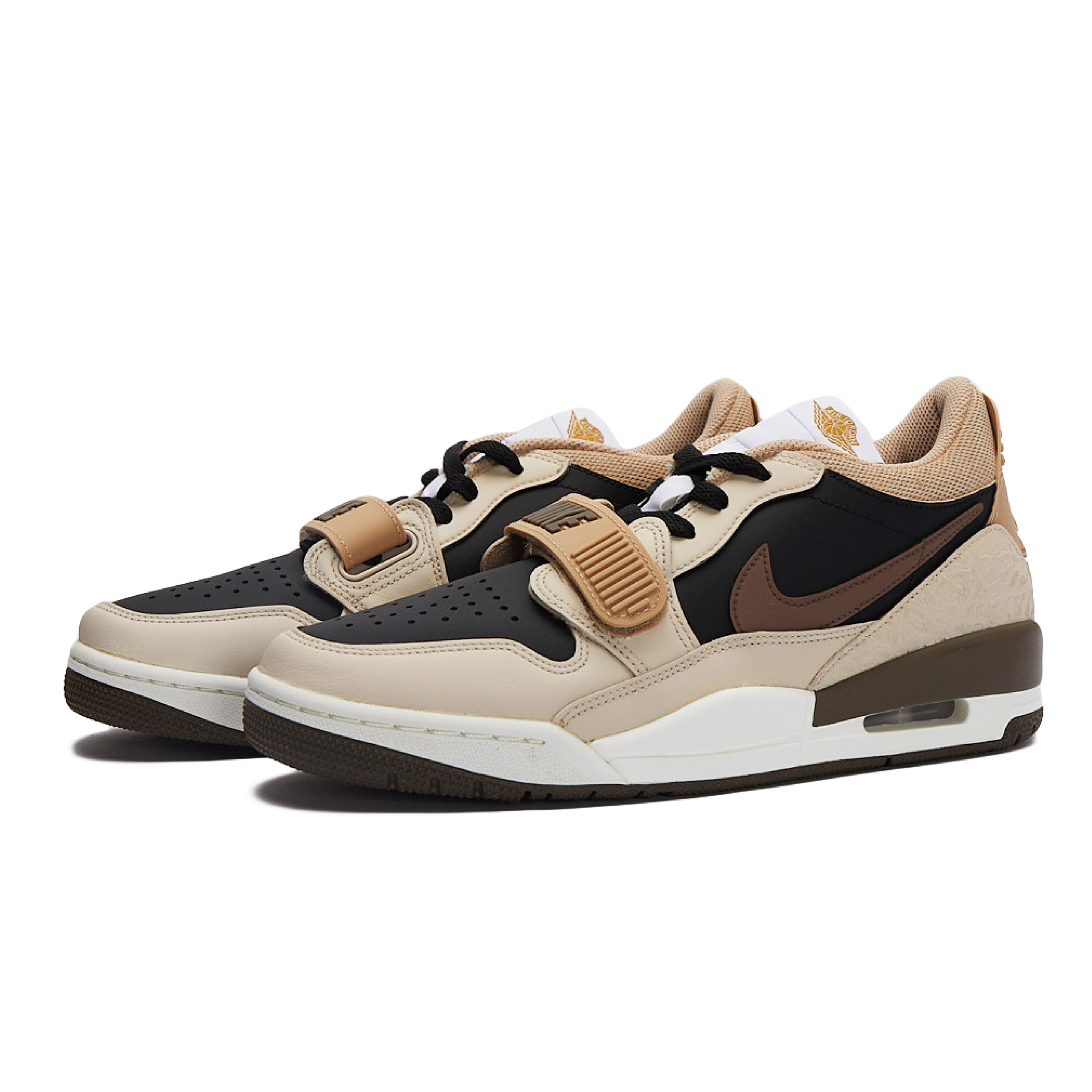 Jordan Legacy 312 Cushioning Slip Resistant Cushioning Slip Resistant Low top Vintage Basketball Shoes Unisex Coffee