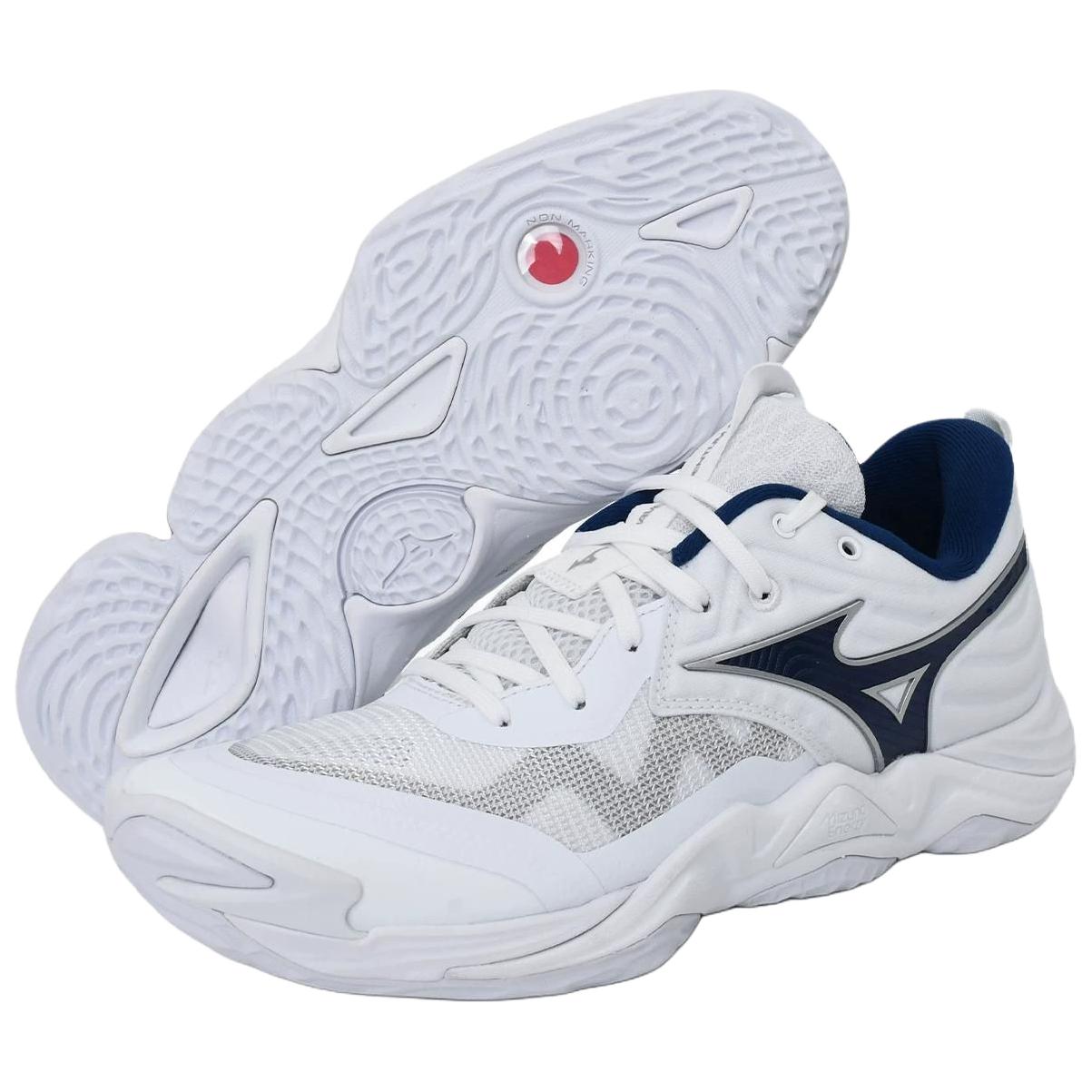 Mizuno WAVE MOMENTUM ELITE Slip Resistant Low top Training Shoes Unisex White