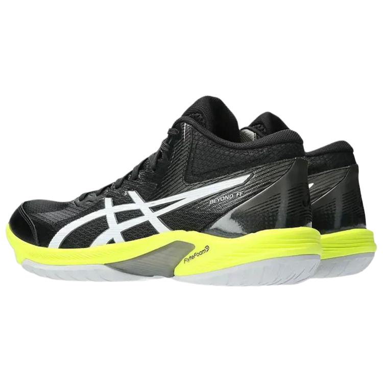 ASICS Beyond FF Cushioning Breathable Support High top Badminton Shoes Men’s Black Yellow