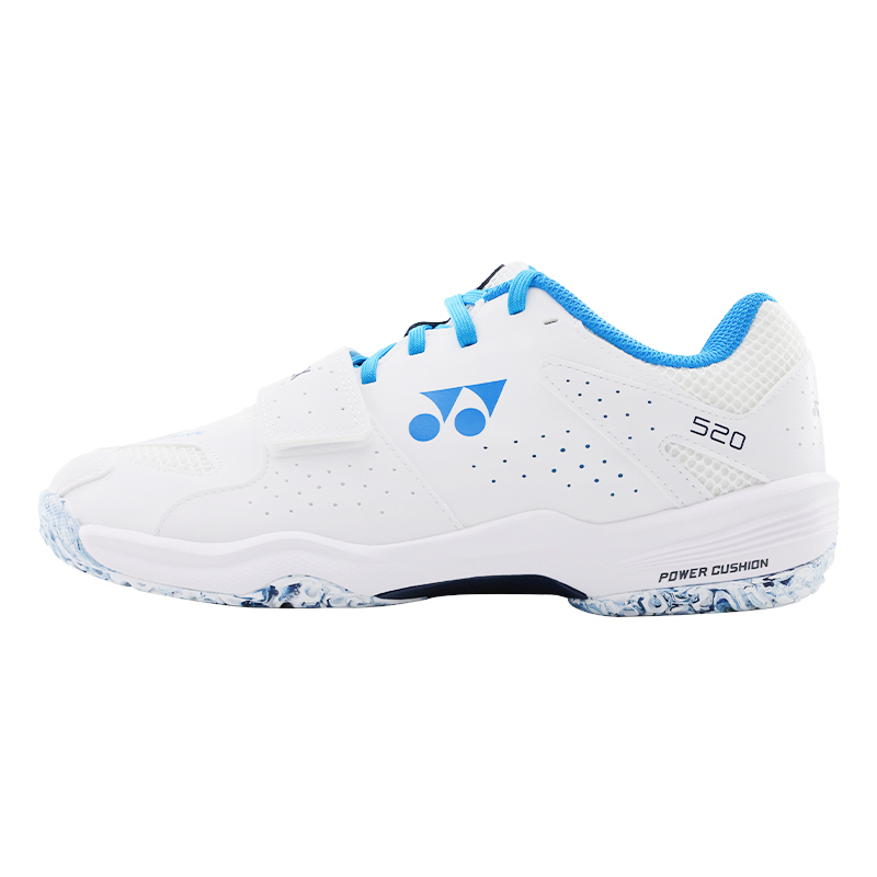 YONEX Cushioning Slip Resistant Abrasion Resistant Low top Badminton Shoes Unisex White Blue