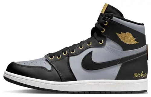 Jordan Air Jordan 1 Vintage Basketball Shoes Men's High Top Black Gray