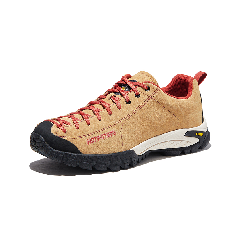 HOT POTATO Slip Resistant, Abrasion Resistant, Lightweight Coverage Mountaineering Shoes Unisex Brown