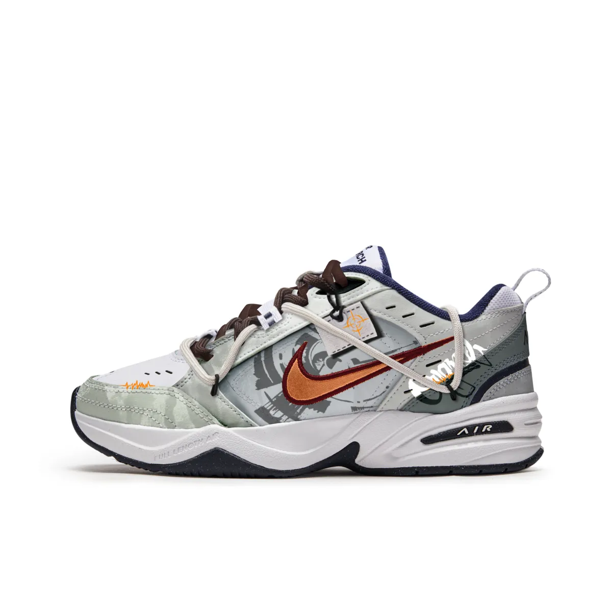 Nike Air Monarch 4 Cyber Ruins Slip Resistant Abrasion Resistant Slip Resistant Abrasion Resistant Low top