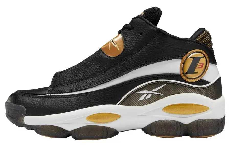 Reebok THE ANSWER DMX Comfortable Mid top Vintage Basketball Shoes Men's Black