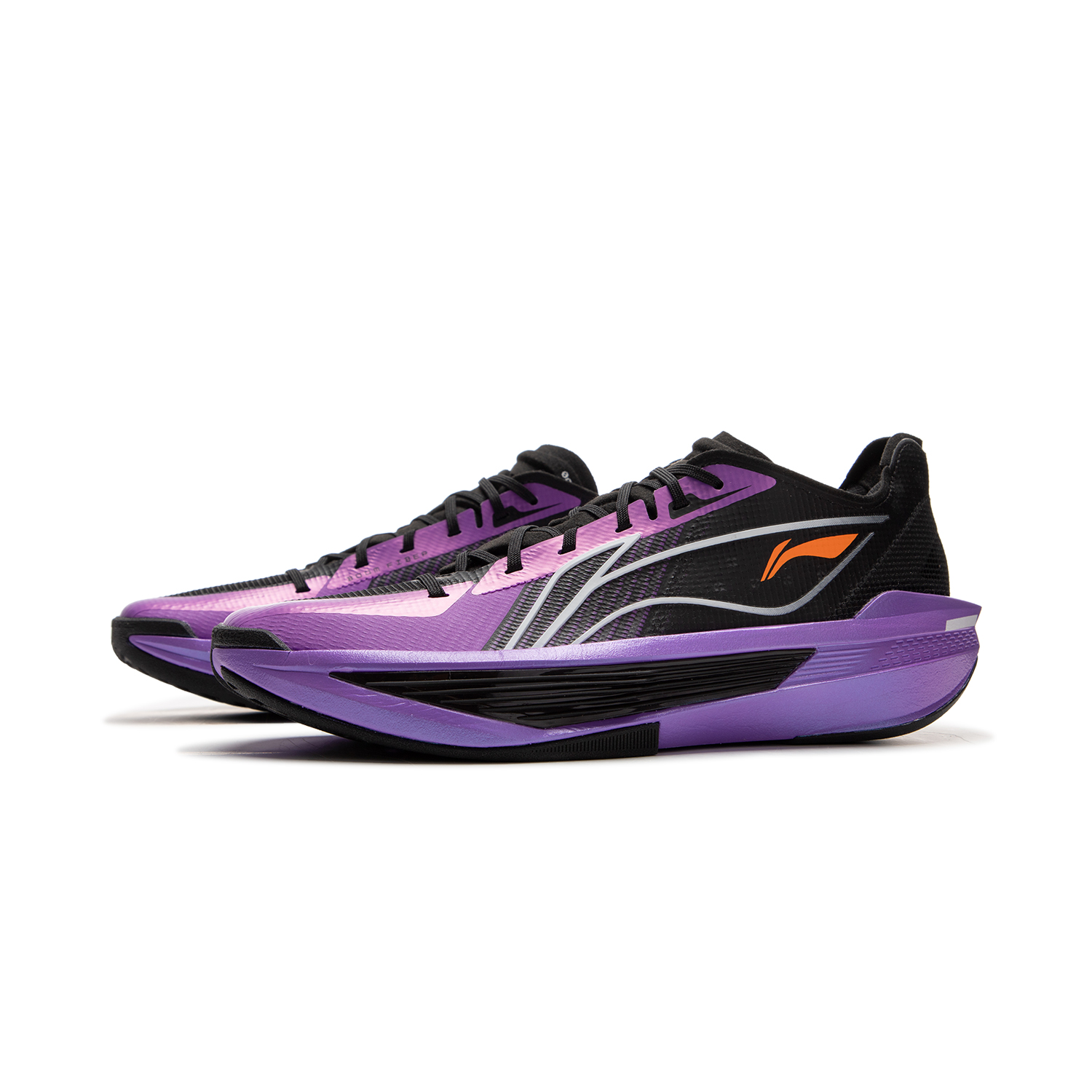 Li Ning ULTRALIGHT Cushioning Slip Resistant Abrasion Resistant Rebound Grip Low top Basketball Shoes Men’s Purple