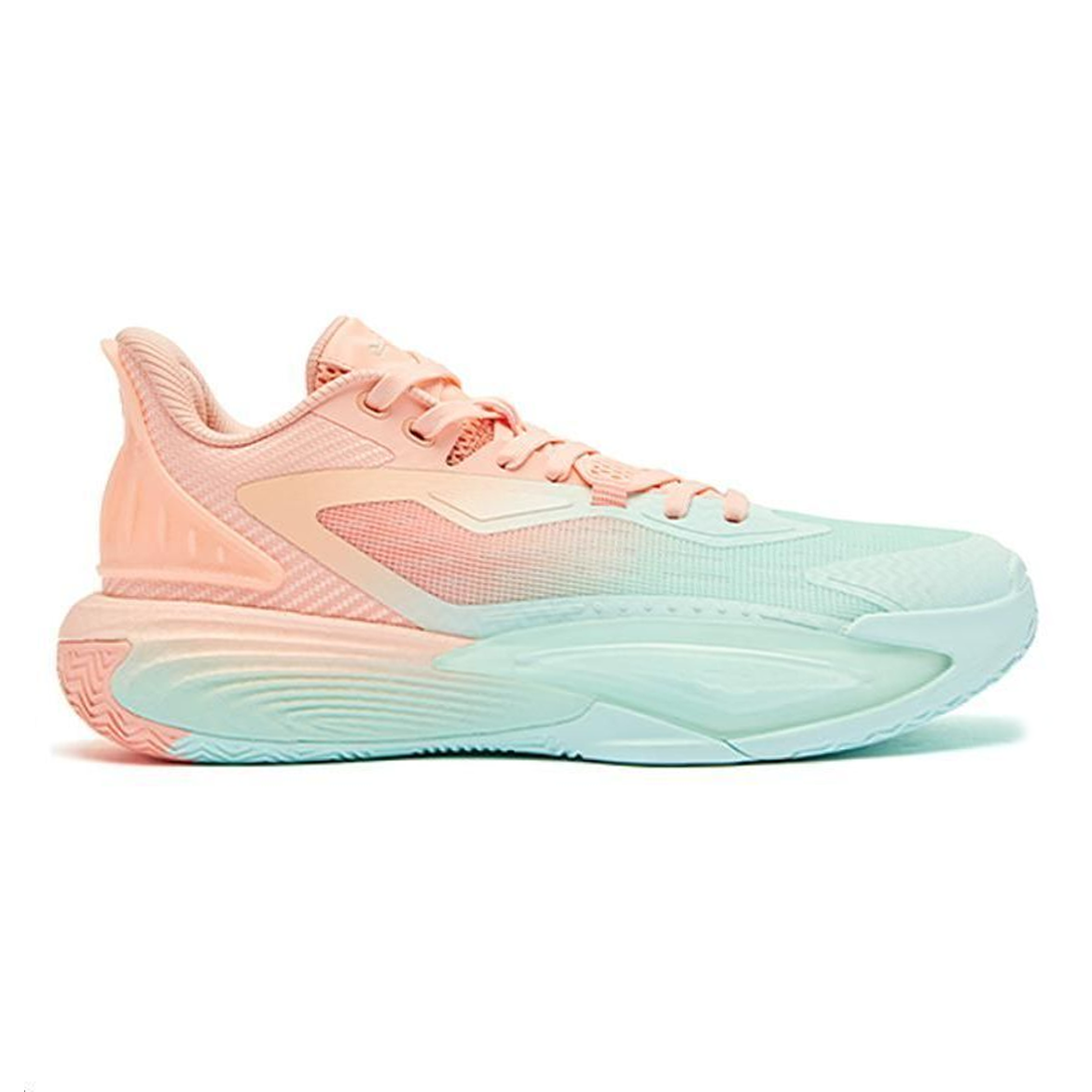 QIAODAN Prickle 7.0 Slip Resistant Slip Resistant Low top Basketball Shoes Men’s Blue Pink