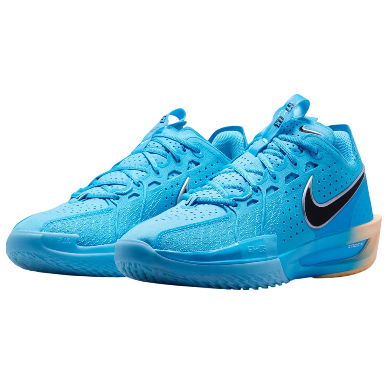 Nike G.T. Cut 3 Slip Resistant Abrasion Resistant Low top Basketball Shoes Unisex Blue