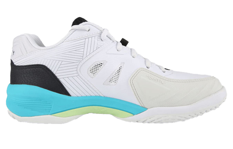 VICTOR Slip Resistant Abrasion Resistant Low top Badminton Shoes Unisex White Blue