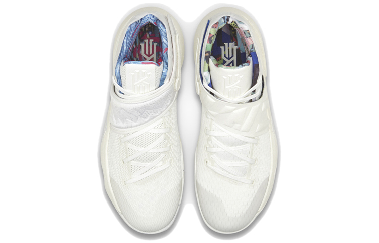 Мужские кроссовки Nike Kyrie 2 "What The" (бежевые) — Белый — фото 3