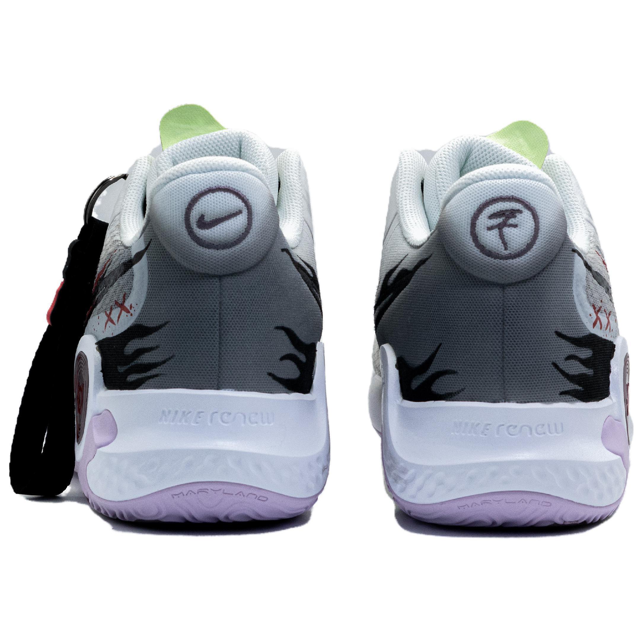 Nike KD Trey 5 IX Slip Resistant Abrasion Resistant Mid top Vintage Basketball Shoes Unisex Dark Gray