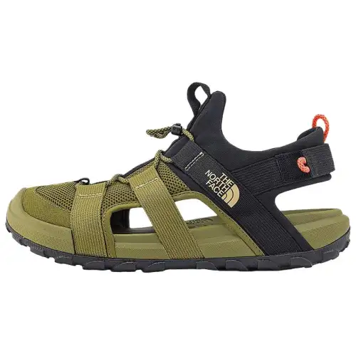THE NORTH FACE EXPLORE CAMP Soft And Comfortable Slip Resistant And Breathable River Trekking Shoes Men's Green Black