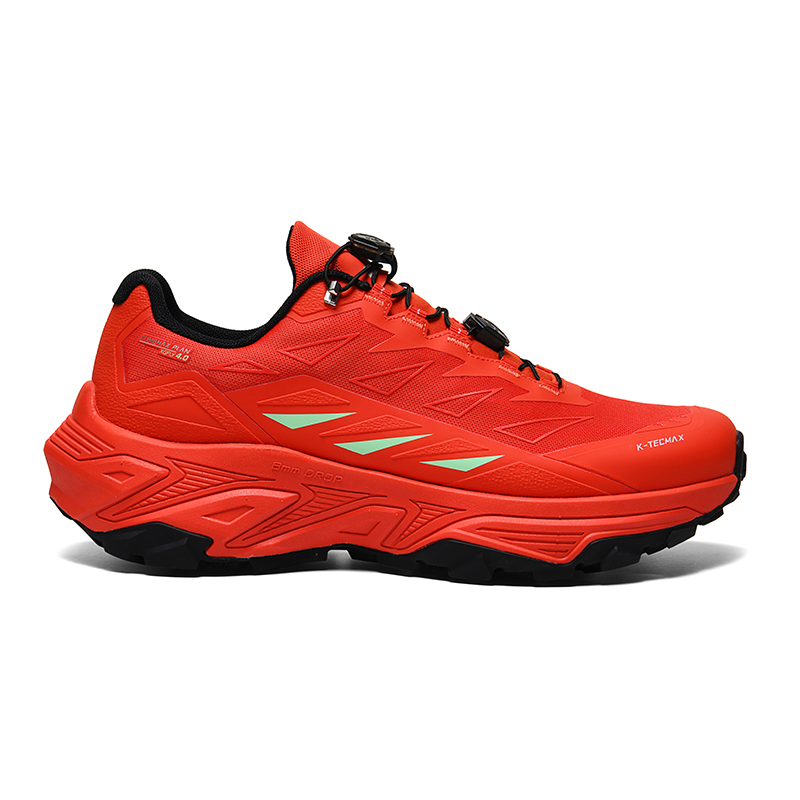 GLUNA Trail Running Shoes Unisex Fiery Red
