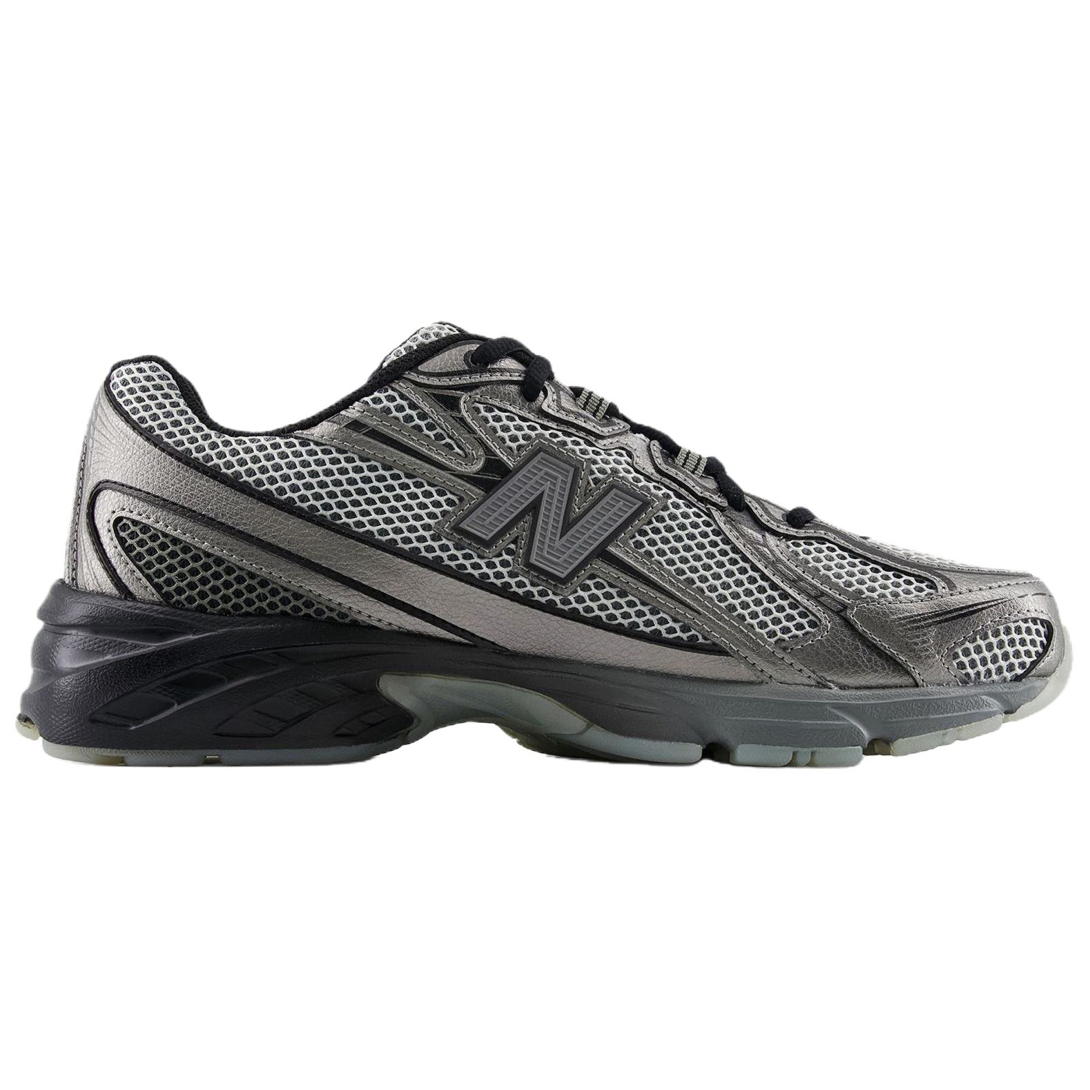 Кроссовки New Balance 740 (серебристо-серый с белым) — фото 2